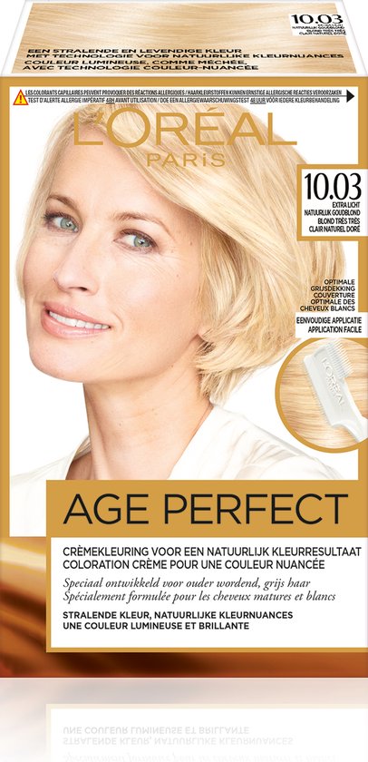 L’Oréal Paris Excellence Age Perfect 10.03 - Extra Licht Goudblond - Permanente Haarverf