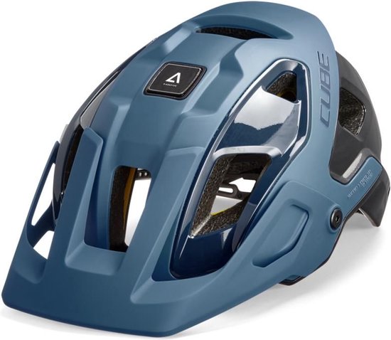 CUBE Fietshelm Strover - Endurohelm - MIPS - 14 Ventilatiegaten - EPS - M - 52-57 cm - Donkerblauw