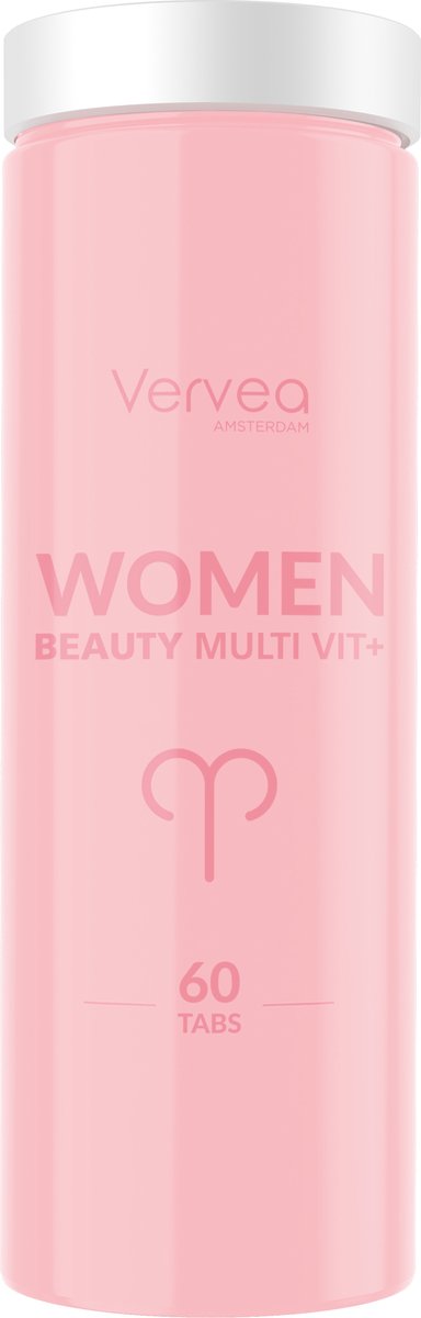 Vervea Beauty Multi vitamine+ Vrouw Compleet - Anti aging effect - Ondersteuning huid haren en nagels - 60 tabletten - Compleet