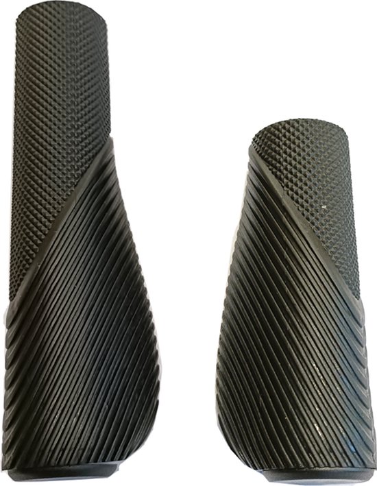 Fietshandvatten Be Cool zwart, 92 en 135 mm voor draaischakelaars, prachtige fietshandvatten van goede kwaliteit