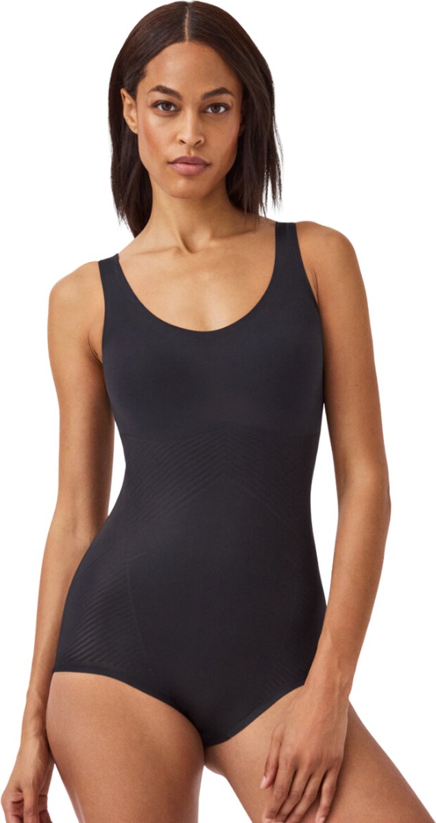 SPANXshape™ Invisible Tank Brief Bodysuit - Maat XL - Kleur Very Black