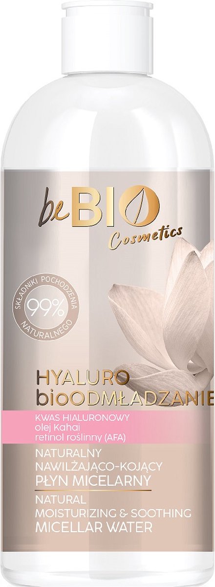 Hyaluro bio rejuvenation natuurlijke hydraterende en verzachtende micellaire lotion 400ml