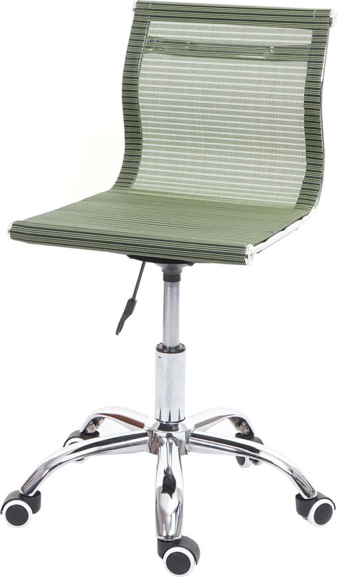 Bureaustoel MCW-K53, bureaustoel bureaustoel computerstoel, netbespanning stof/textiel ~ groen