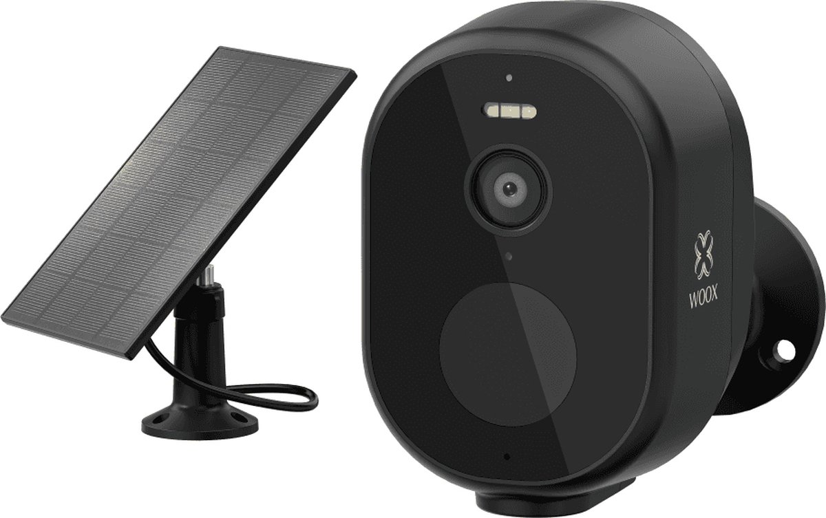 WOOX R4252 - Smart Beveiligingscamera Draadloos - Buiten Beveiliging - Zonnepaneel - Nachtzicht - Zwart