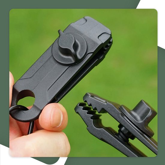 Lot De 20 Pinces De Fixation Pour Bâche - Clips Tendeurs œillet - Noir - Neuf
