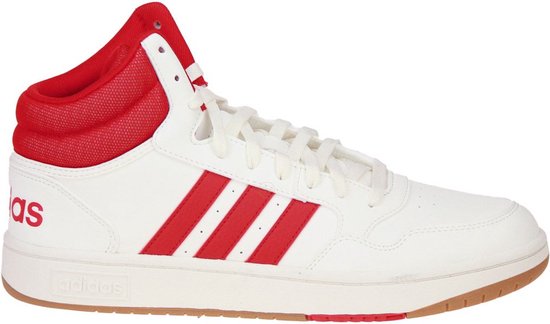 Adidas Hoops 3.0 Mid Wit-Rood | bol.com