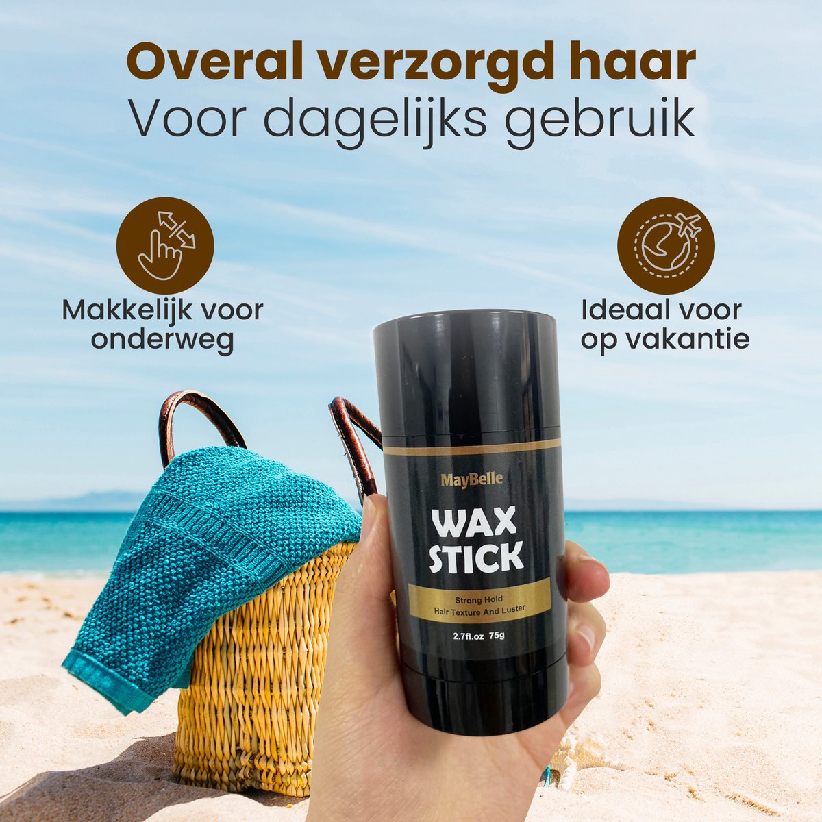 Wax Stick Haar Wax Roller Hair Wax Stick Natuurlijk Makkelijk