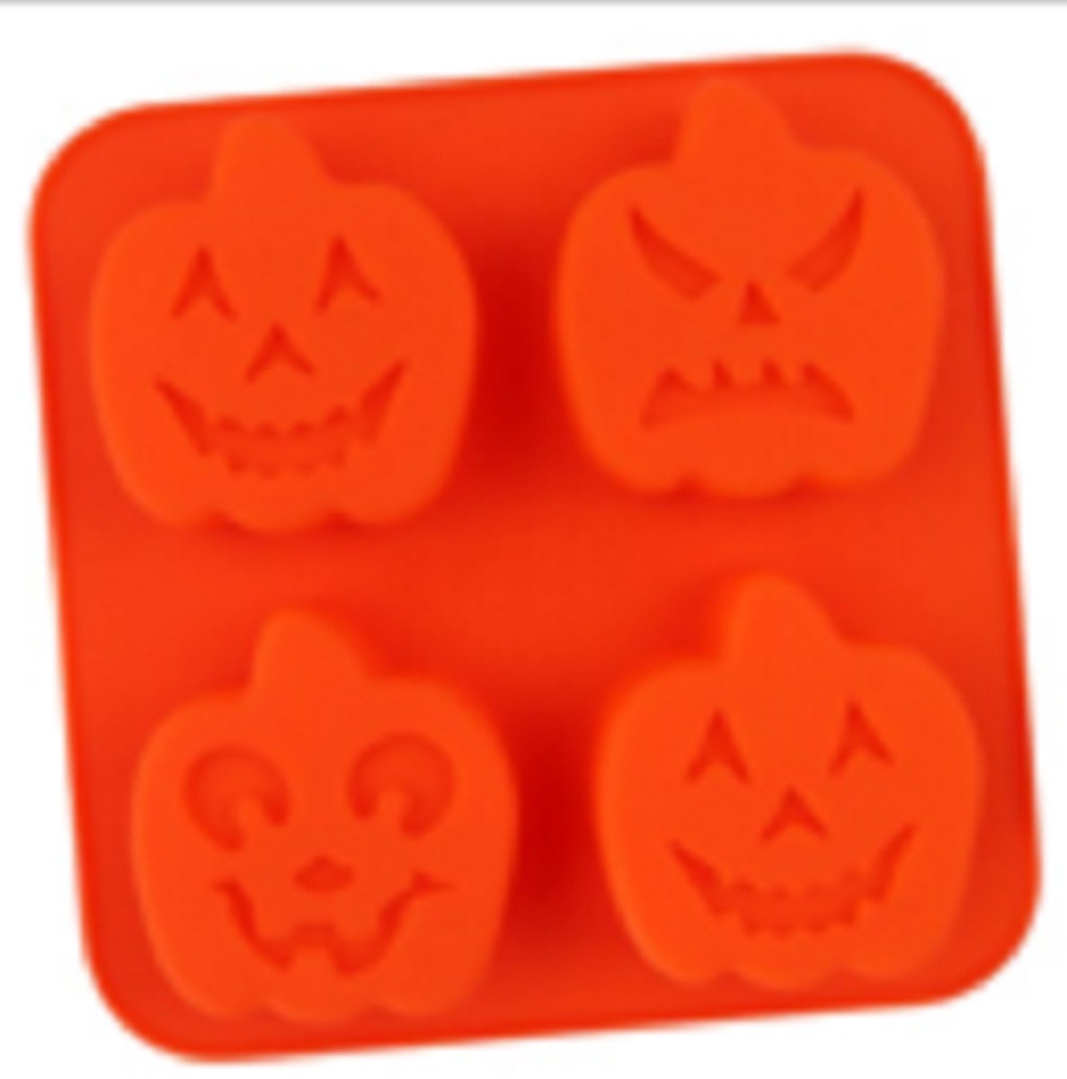 Eizook Halloween Pompoen vorm - 4 pompoenen - Siliconen - Cake - IJs - Zeep - Mousses