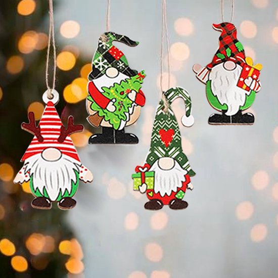 Cintres de Noël en bois - Décorations pour sapins de Noël - Design Gnome -  Décoration