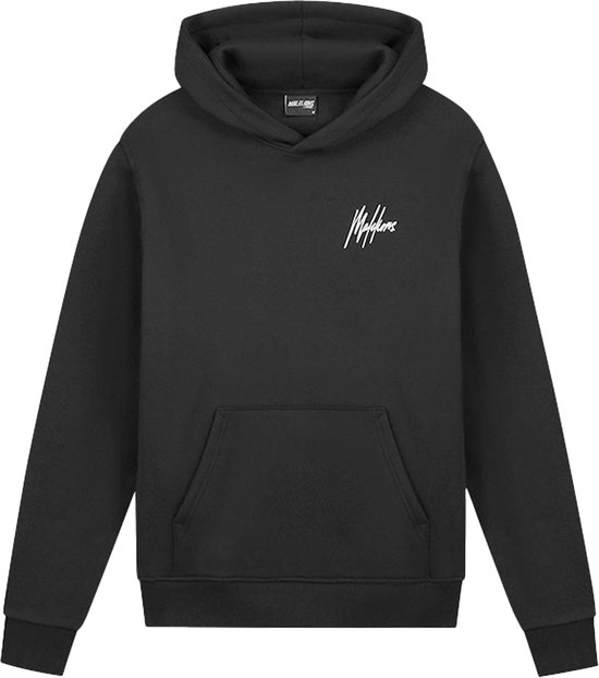 Malelions sport logo hoodie in de kleur zwart.