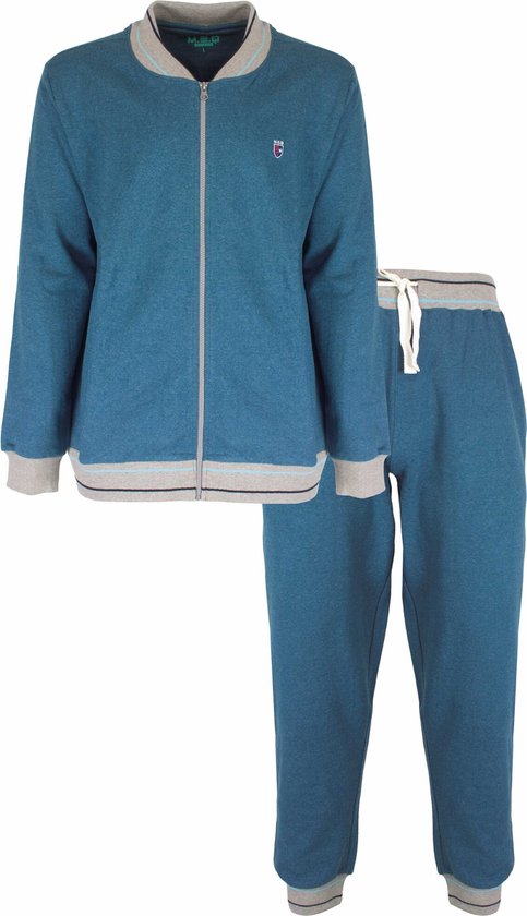 MEHSH1301A Survêtement homme MEQ - 60% coton recyclé - Blauw Mélange. - Tailles : XL