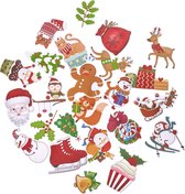 Kerst Stickers - Waterproof Stickers thema Kerstmis - Stickers - Bloempot Stickers - Losse Stickers - Grote Kerst Stickers - Kerstversiering - Stickers voor Potjes - Kaarten Maken - Knutselen Volwassenen - Winter Stickers