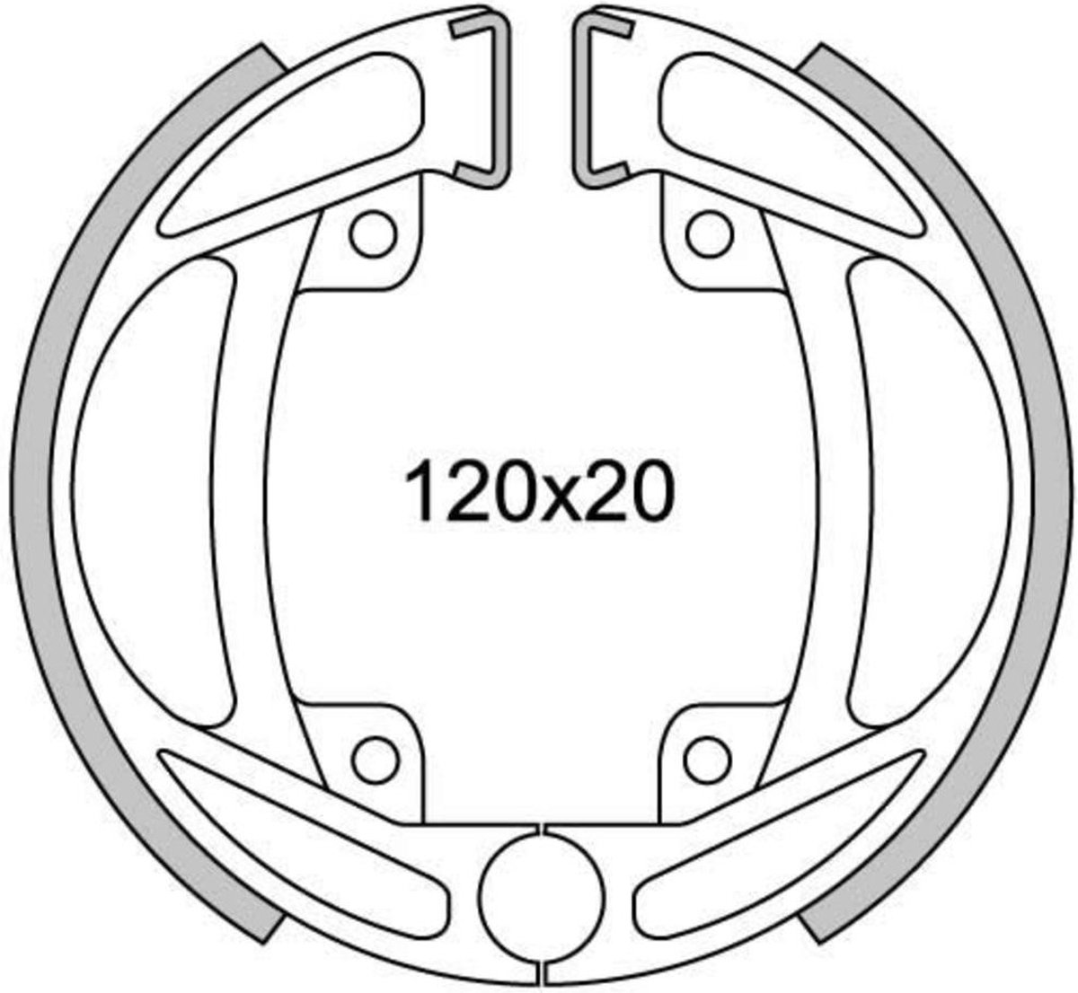 Bol.com Remsegmentset Newfren GF1125 Kreidler ø120 aanbieding