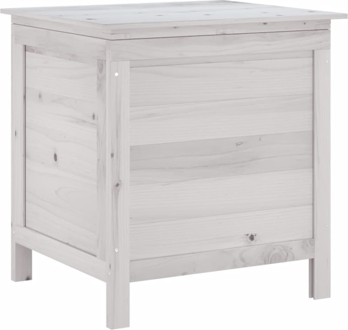 vidaXL - Tuinbox - 50x49x56,5 - cm - massief - vurenhout - wit