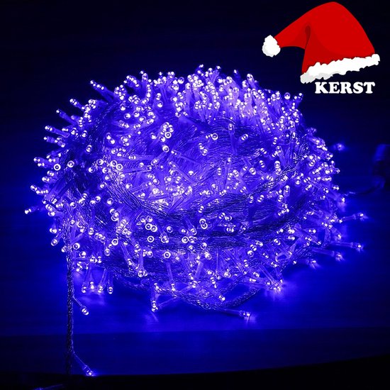 Kerstboom Verlichting Blauw • 100 Lampjes • 10 Meter • Kerstverlichting • Kerstlampjes • Kerst LED • Kerst