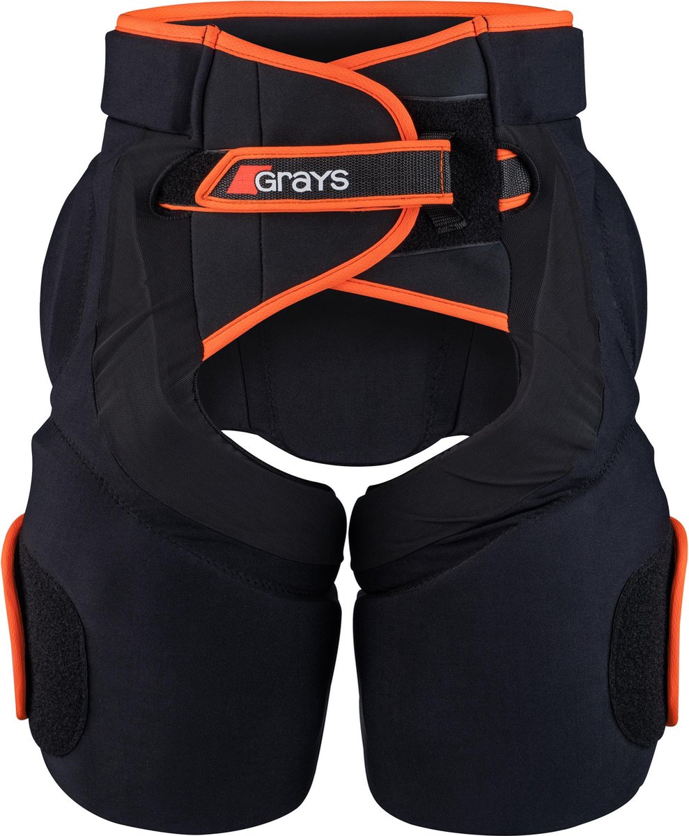 Grays hockey keeper kit Padded Short Snr Zwart / Oranje - maat Small