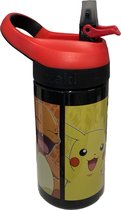 Gourde Pokémon 473 ml. - Pikachu - Carapuce - Salamèche - Bouteille d'école - Bouteille à lunch - Tasse