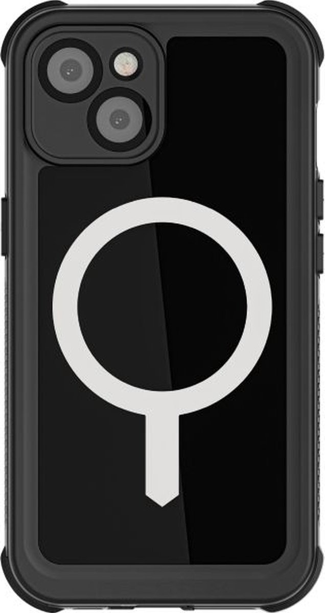 Ghostek Nautical Telefoonhoesje geschikt voor Apple iPhone 14 Waterdicht Shockproof Hardcase Hoesje MagSafe Compatible - Zwart