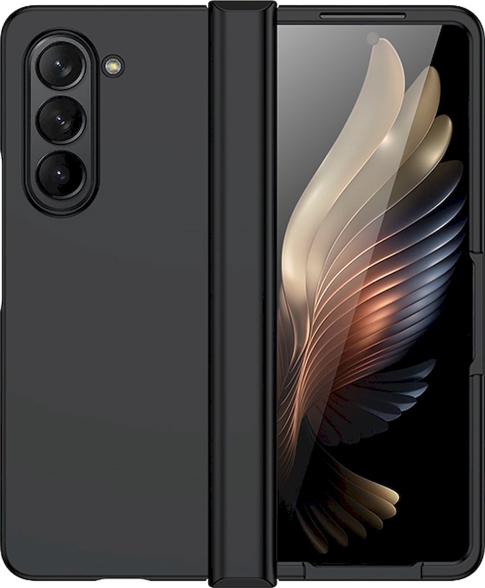 Mobigear Hoesje geschikt voor Samsung Galaxy Z Fold 5 Telefoonhoesje Hardcase | Mobigear Colors Backcover | Galaxy Z Fold 5 Case | Back Cover - Zwart