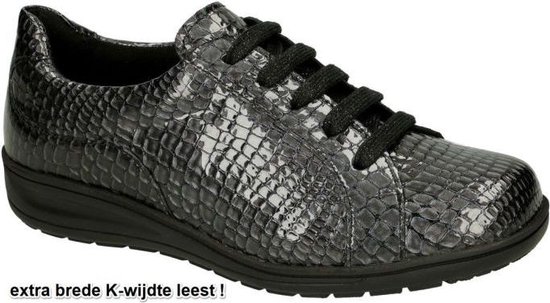 Solidus -Dames - grijs donker - sneakers - maat 36.5