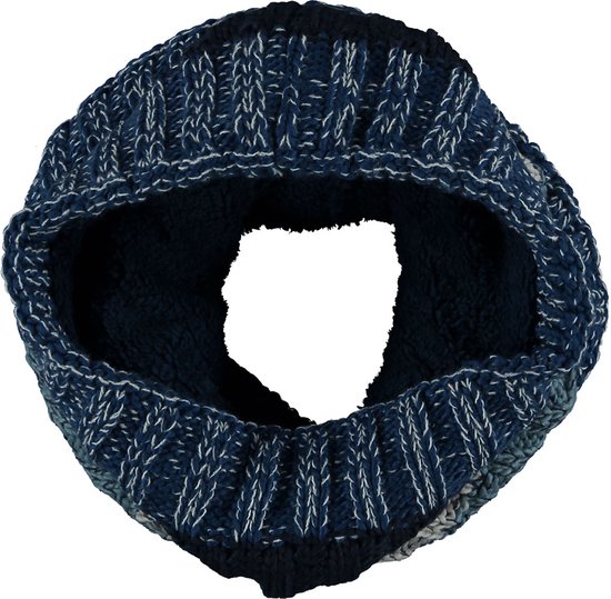 Snood doublé bleu marine homme