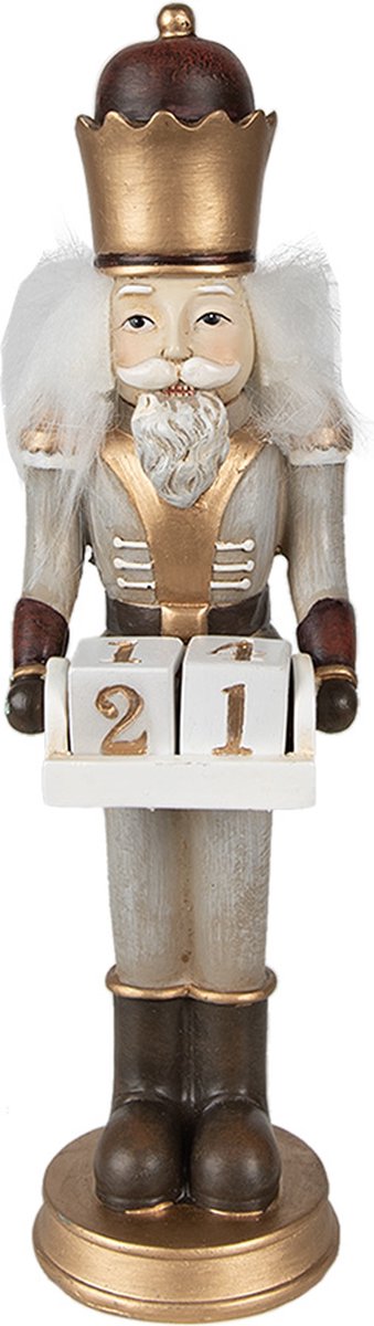 Beeld Notenkraker 22 cm Grijs Polyresin