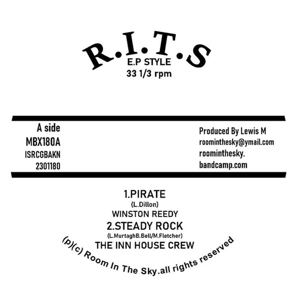 Winston Reedy & Inn House Crew - Pirate/ Steady Rock (7" Single)