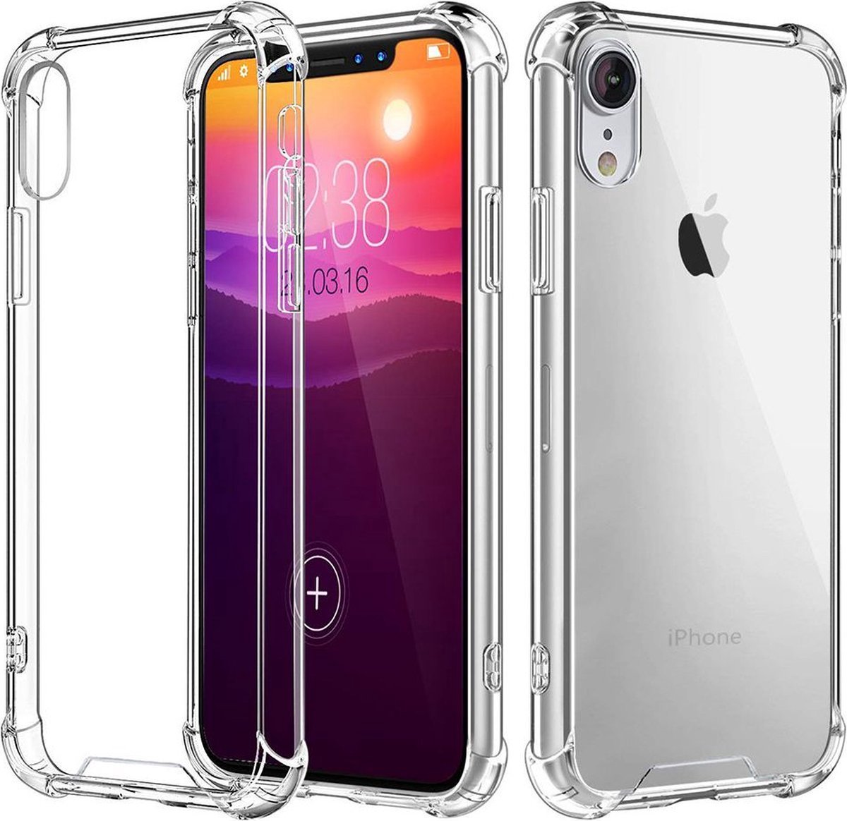 CHPN -Telefoonhoes - Telefooncover - Geschikt voor de Apple iPhone XR - iPhonehoesje - Transparant - Smartphone hoesje - Doorzichtig hoesje