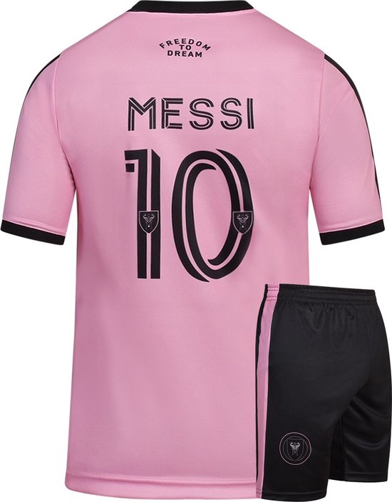 Miami Football Kit Messi - Messi Home Kit - 2023-2024 - Kit de football Enfants - Maillot et short - Garçons et Filles - Adultes - Hommes et femmes-128
