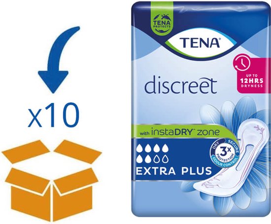 Foto: Tena lady extra plus 10 pakken 16 stuks 160 stuks 