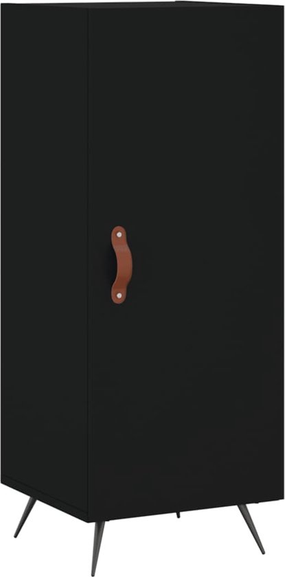 VidaXL Dressoir 69,5x34x90 cm bewerkt hout betongrijs - Kantoormeubelen