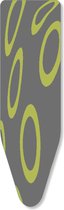 Mouwplankovertrek 3 Laags, 59 x 21 cm. Grijs met Fluo Groen