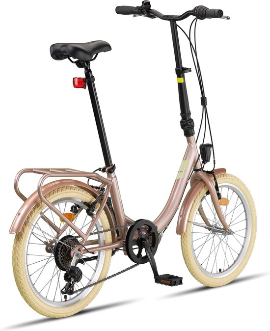 PACTO EIGHT FOLDING BIKE 6v LAVENDEL VOUWFIETS PLOOIFIETS LAGE INSTAP SHIMANO 20 inch