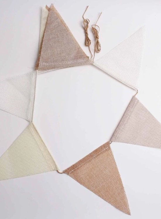 Festival vlaggenlijn 15x35cm - 20m - sterke stof