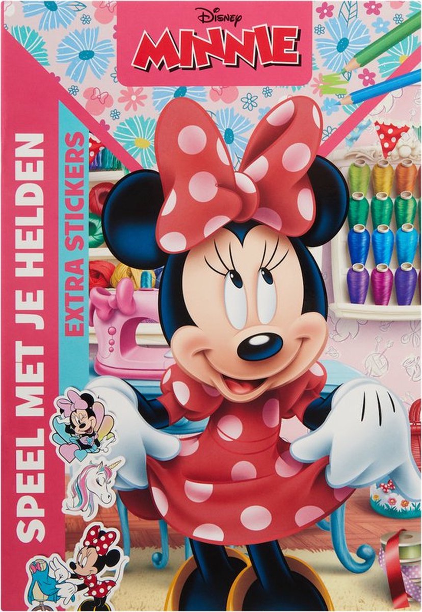 Disney Minnie Mouse - Speel Met Je Helden - Kleur & Sticker boek - Knutselen - Creatief - Kinderen - Verjaardag