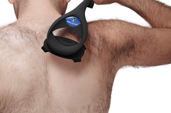Rasoir ergonomique pour hommes 2.0 Plus - Épilation du dos, de la poitrine,  des bras,... | bol.com