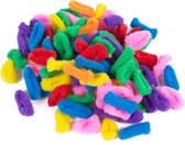 Haarelastiekjes 100 stuks in verschillende kleuren - Kleine zachte elastiekjes zonder metaal - haar accessoires
