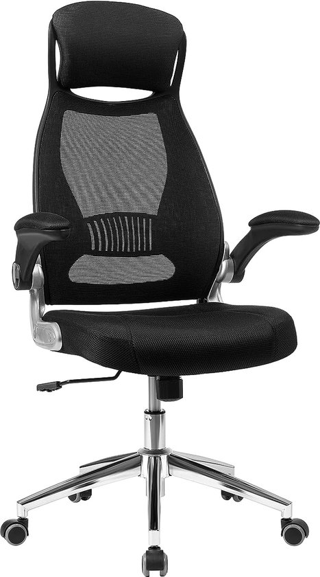 FurnStar bureaustoel - Ergonomische bureaustoel - Gamestoel - Met wieltjes - Zwart