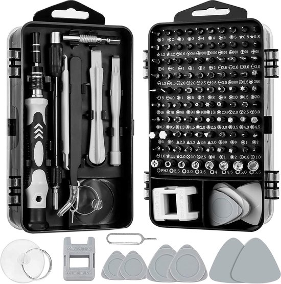 25-in-1 Precisie-schroevendraaierset, Mini Magnetische Schroevendraaier Gereedschapsset 24 Bits Met Plastic Koffer Voor Mobiele Telefoon Laptop Horloge Computers Elektronica Brilreparatie
