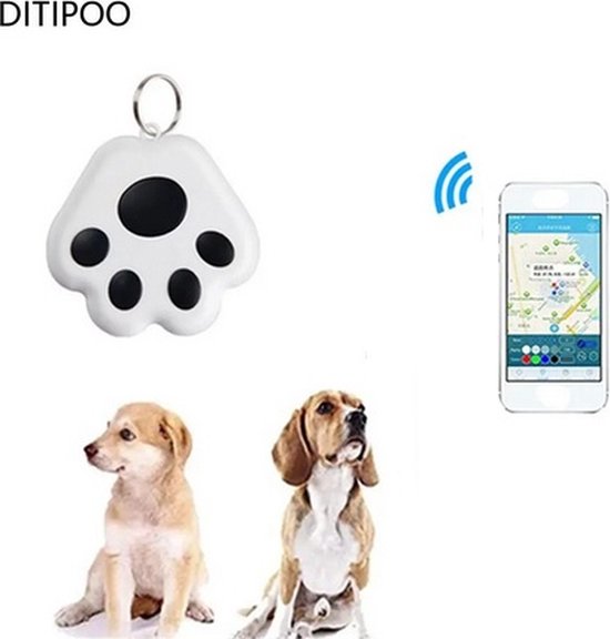 Ditipoo Pet Smart Tracker, Tracer de localisation Bluetooth étanche  Anti-perte pour