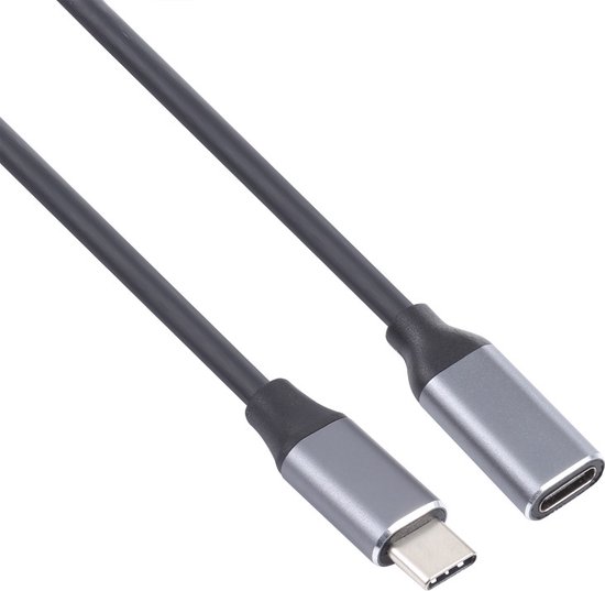 USB-C (male) naar USB-C (female) adapter - oplader verleng kabel