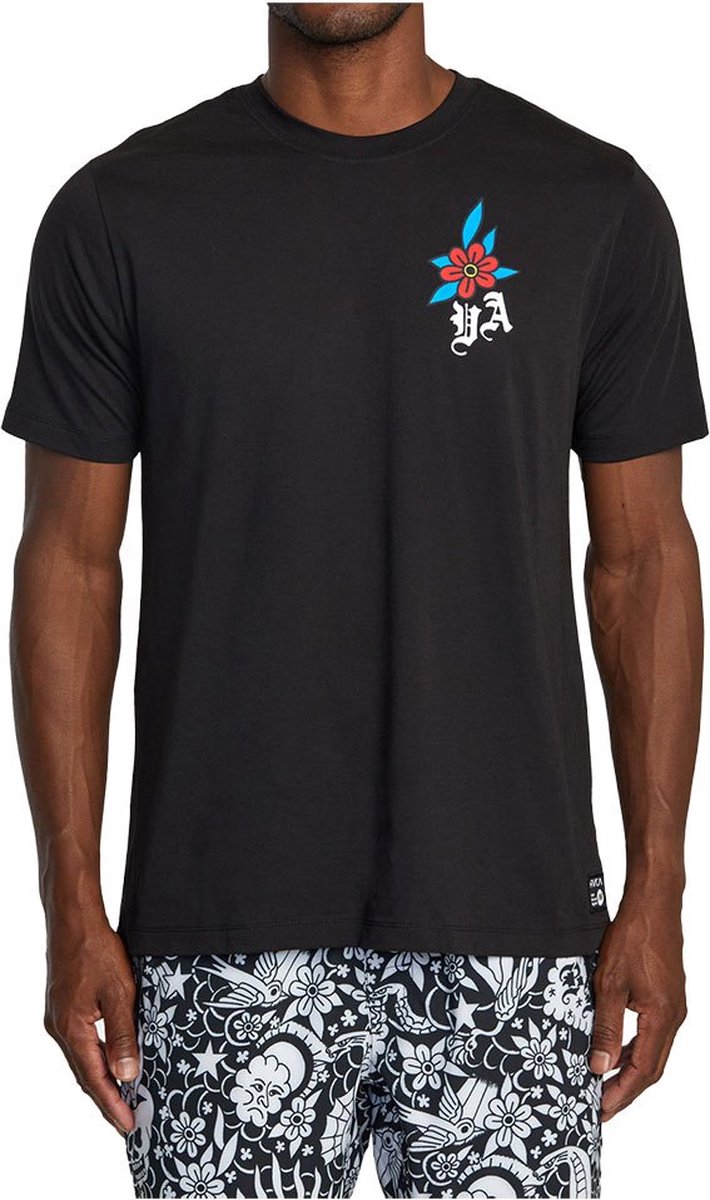Rvca Krak Snakeskulls T-shirt Met Korte Mouwen Zwart M Man