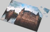 Kasteel Puzzel - Kasteel de Haar - Utrecht - Iconisch - Betoverend Kasteelportret - 1000 Stukjes - Hoogwaardige Kartonnen Puzzel - Historische Pracht - Ontspannende Tijdverdrijf - Iconische Kastelenwereld