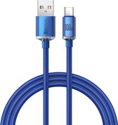 Baseus - Câble de données Crystal Shine (CAJY000403) - USB vers Type-C, 100W, 1,2m - Blue
