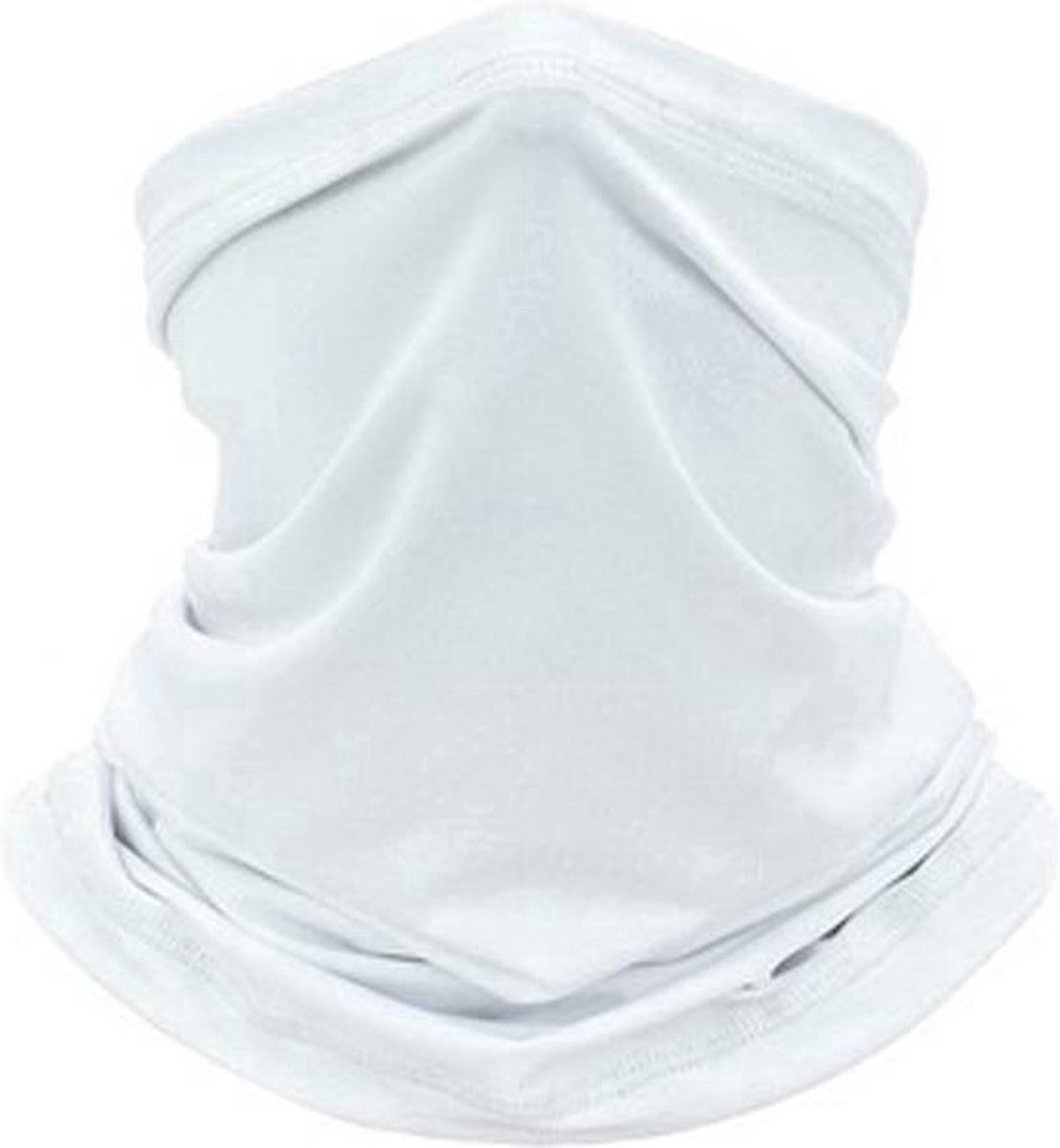 CHPN - Col - Masker - Shawl - Motormasker - Winter- Nekwarmer - Sjaal - Bandana - Wit - One Size - Wintersport accessoire - Elastisch - Mondbeschermer