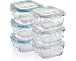 Voedselopbergcontainers - Set of Glass Food Storage Containers