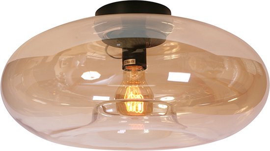 Donut Plafondlamp glas amber d: 38 cm - Modern - WF Light