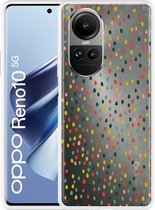 Cazy Hoesje geschikt voor Oppo Reno10 5G Happy Dots