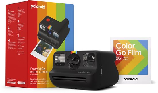Polaroid Go Gen 2 Black Everything Box - Instant camera incl. 16 foto's