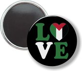 Button Met Magneet - Love Vlag Palestina - NIET VOOR KLEDING